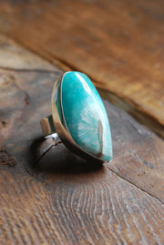 Mineral Tide Ring Rare Smithsonite