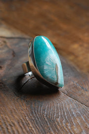 Mineral Tide Ring Rare Smithsonite
