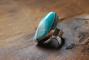 Mineral Tide Ring Rare Smithsonite