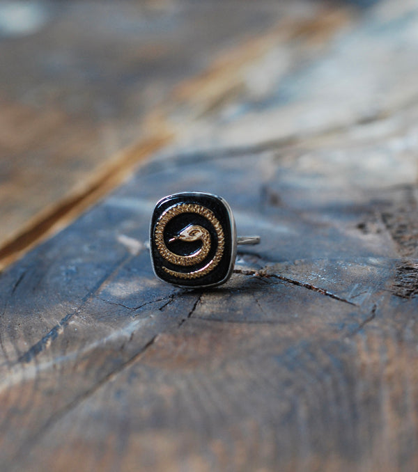 Eternal Return Ring Vintage Serpent Reverse Intaglio