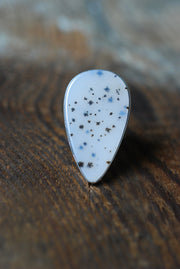 Falling Snow Ring Rare Form Old Stock Montana Dendritic Agate