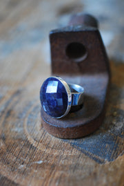 Starlit Eve Sapphire Quartz Ring