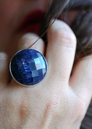 Starlit Eve Sapphire Quartz Ring
