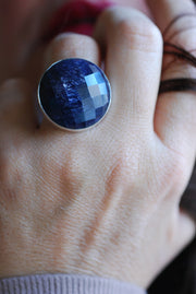 Starlit Eve Sapphire Quartz Ring