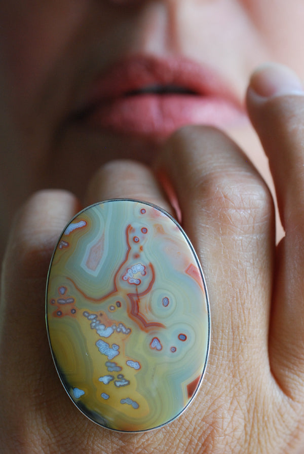 Summer Circus Ring Old Stock Agua Nueva Agate