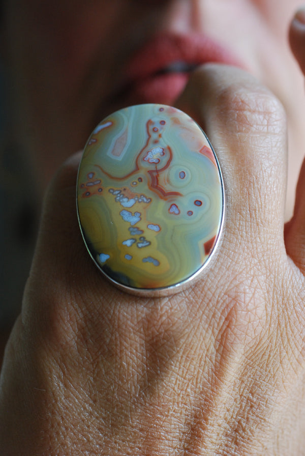 Summer Circus Ring Old Stock Agua Nueva Agate