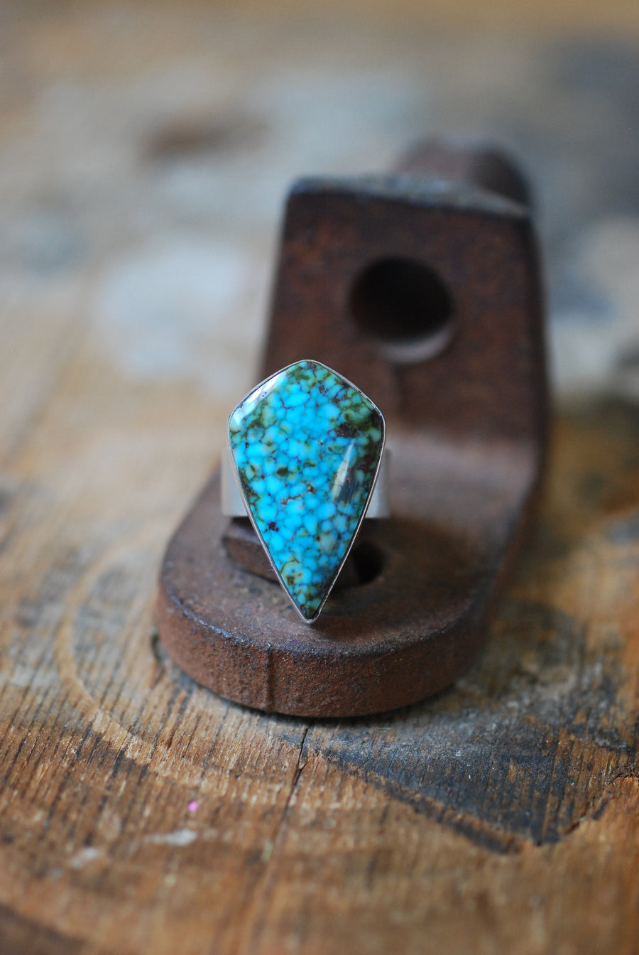 Spiderweb Kingman Ring American Turquoise