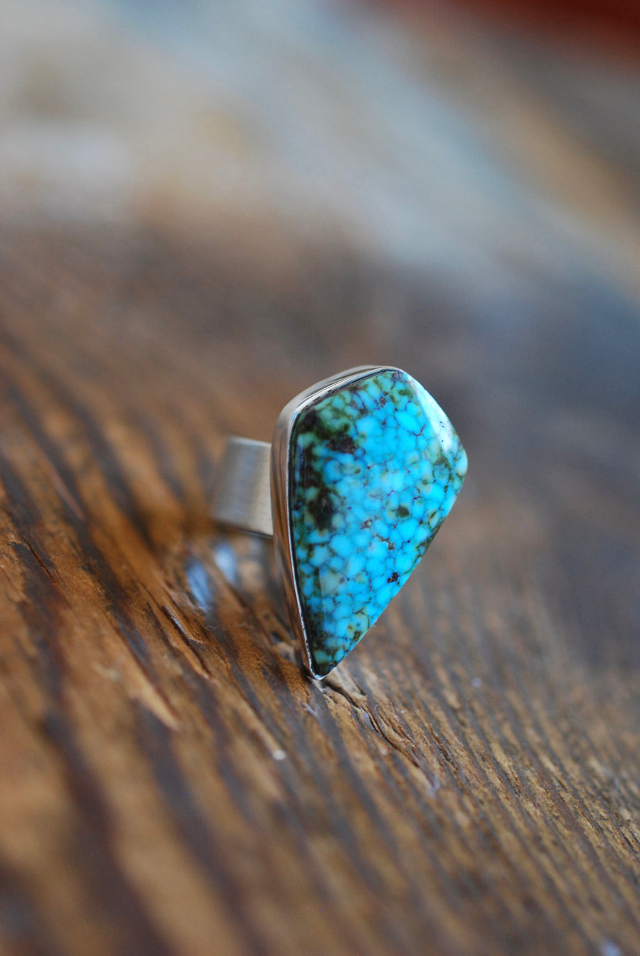 Spiderweb Kingman Ring American Turquoise
