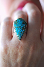 Spiderweb Kingman Ring American Turquoise