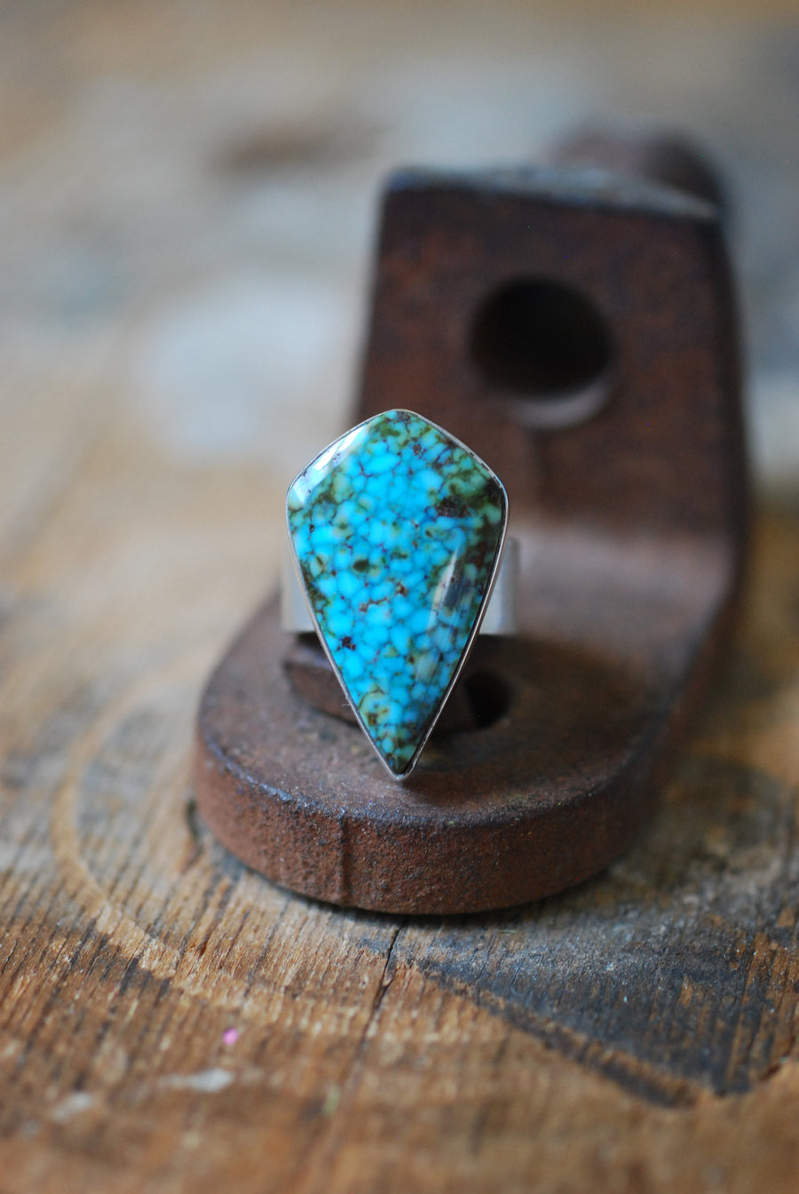 Spiderweb Kingman Ring American Turquoise