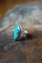 Spiderweb Kingman Ring American Turquoise