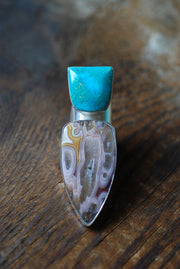 Côte d’Azur Ring Collectors Agate And Turquoise