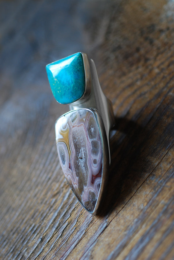 Côte d’Azur Ring Collectors Agate And Turquoise
