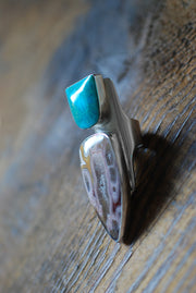 Côte d’Azur Ring Collectors Agate And Turquoise