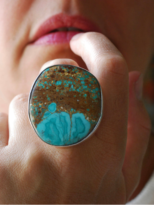 Turquoise Blossom Ring American Turquoise