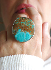 Turquoise Blossom Ring American Turquoise