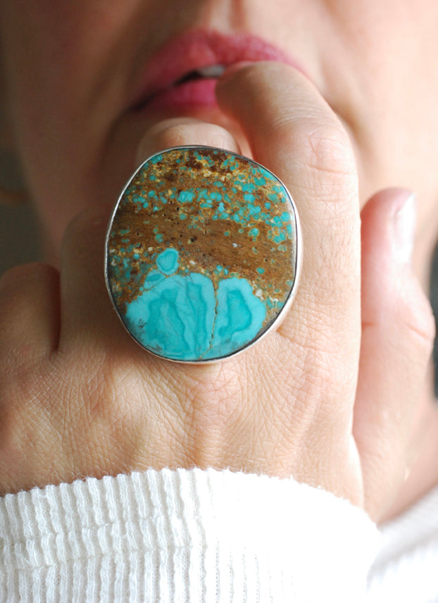 Turquoise Blossom Ring American Turquoise