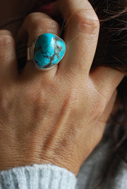 American Turquoise Nugget Ring