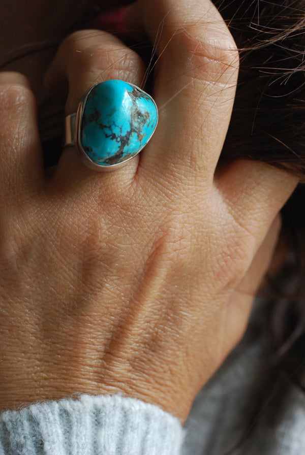 American Turquoise Nugget Ring
