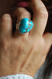 American Turquoise Nugget Ring