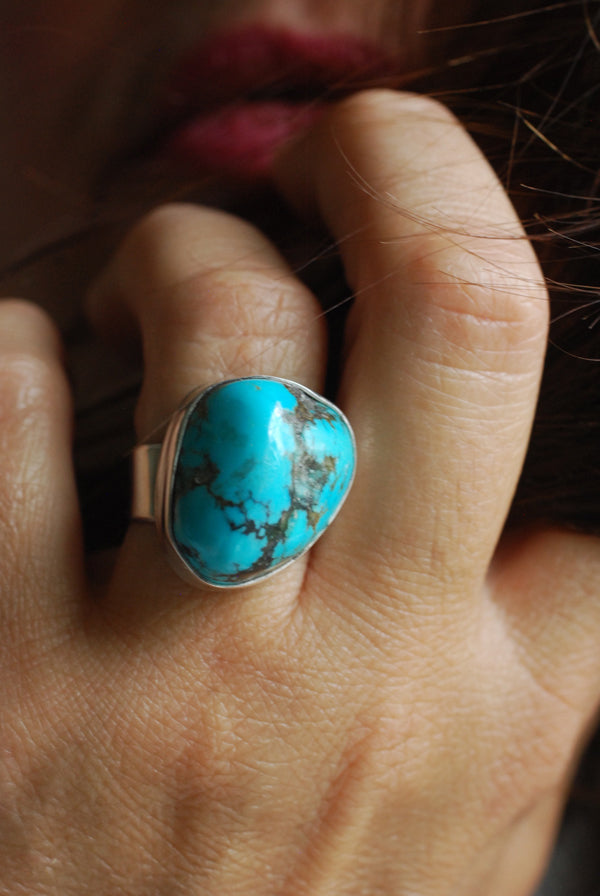 American Turquoise Nugget Ring