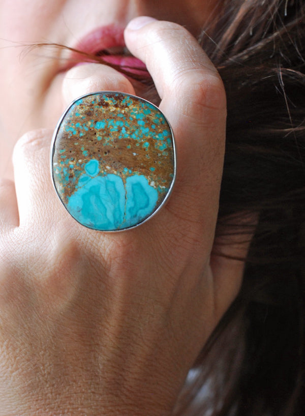 Turquoise Blossom Ring American Turquoise
