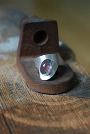 Pink And Green Watermelon Tourmaline Sculpted Ring