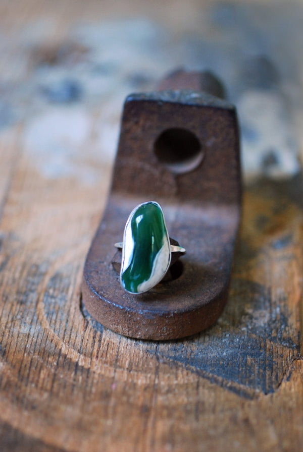 Wyoming Apple Jade Ring