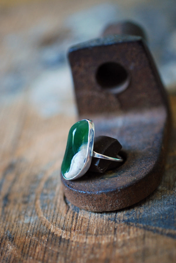 Wyoming Apple Jade Ring