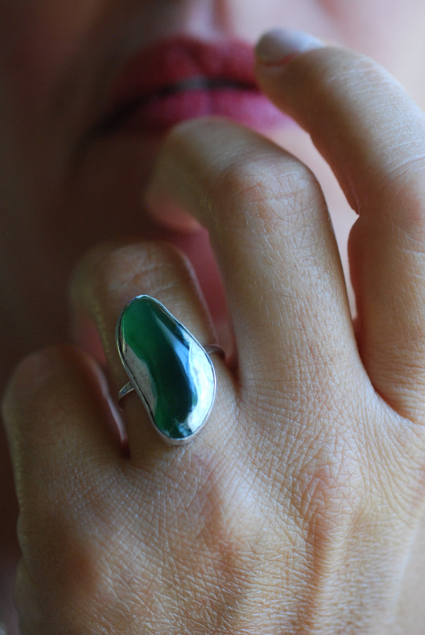Wyoming Apple Jade Ring