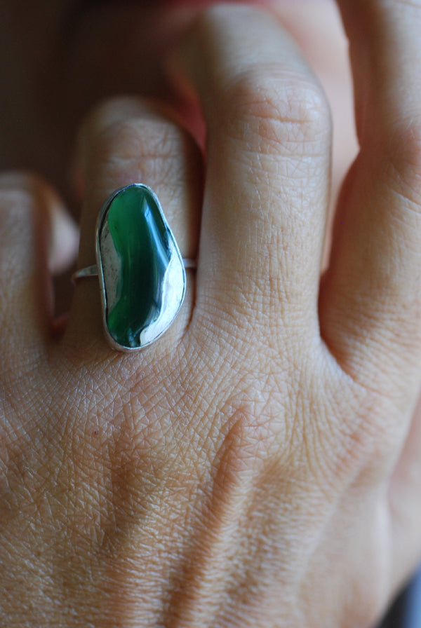 Wyoming Apple Jade Ring