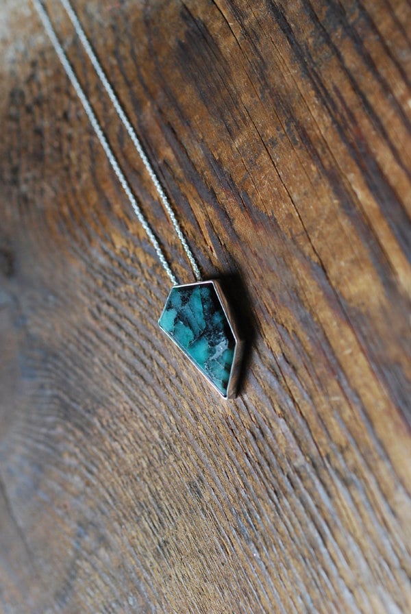 Raw Emerald Trapiche Pendant