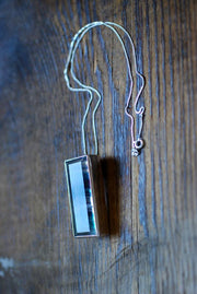 Midnight Sky Pendant Rare Banded Purple And Teal Faceted Fluorite All Natural