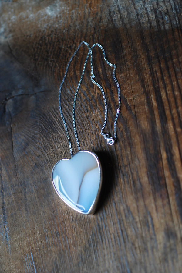 Be Mine Pendant Collector's Chalcedony Agate