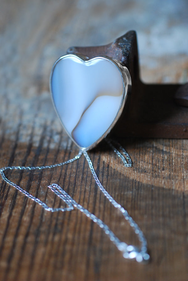 Be Mine Pendant Collector's Chalcedony Agate