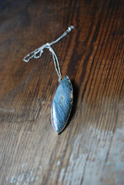 Mossy Ground Necklace Drusy Moss Agate Gem Necklace
