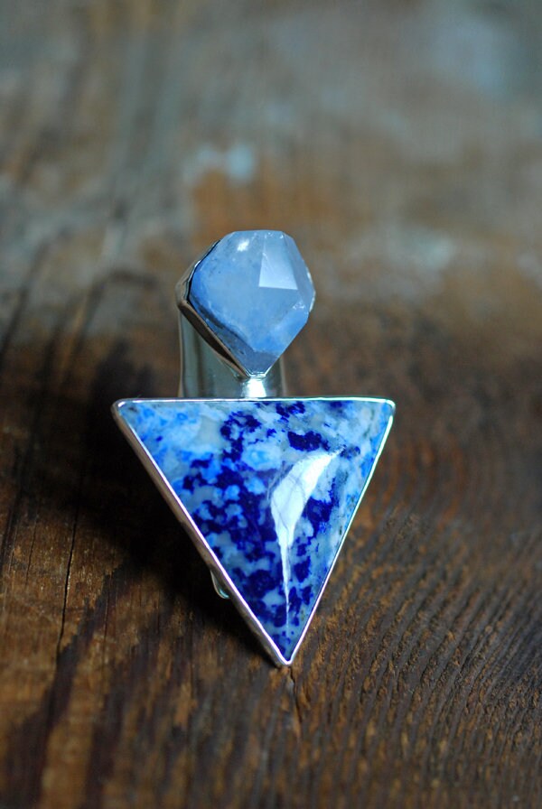 Azure Star Ring Collector's Lapis And Dumortierite