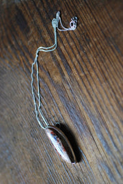 Raw Blue Fire Opal Necklace