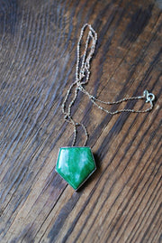 Italian Jade Necklace Rare Monviso Italy