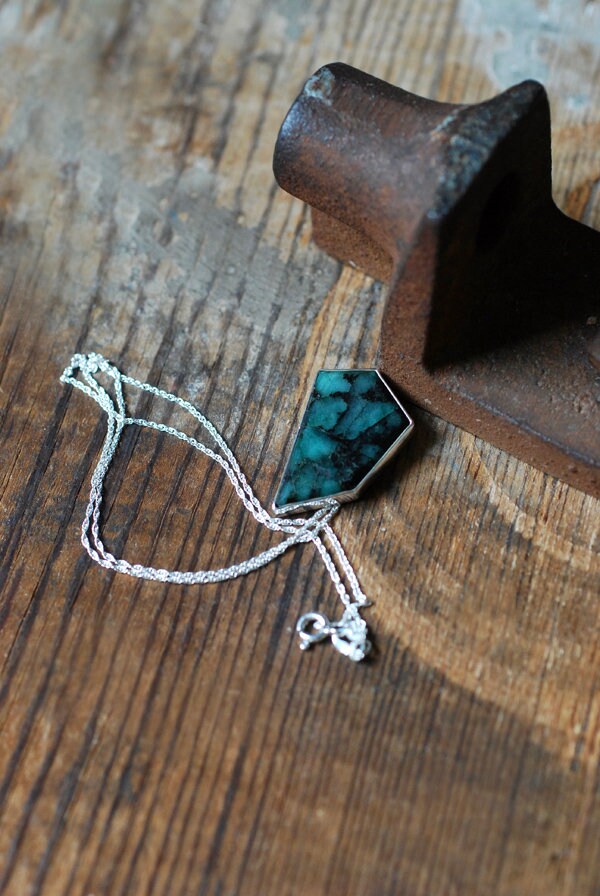 Raw Emerald Trapiche Pendant