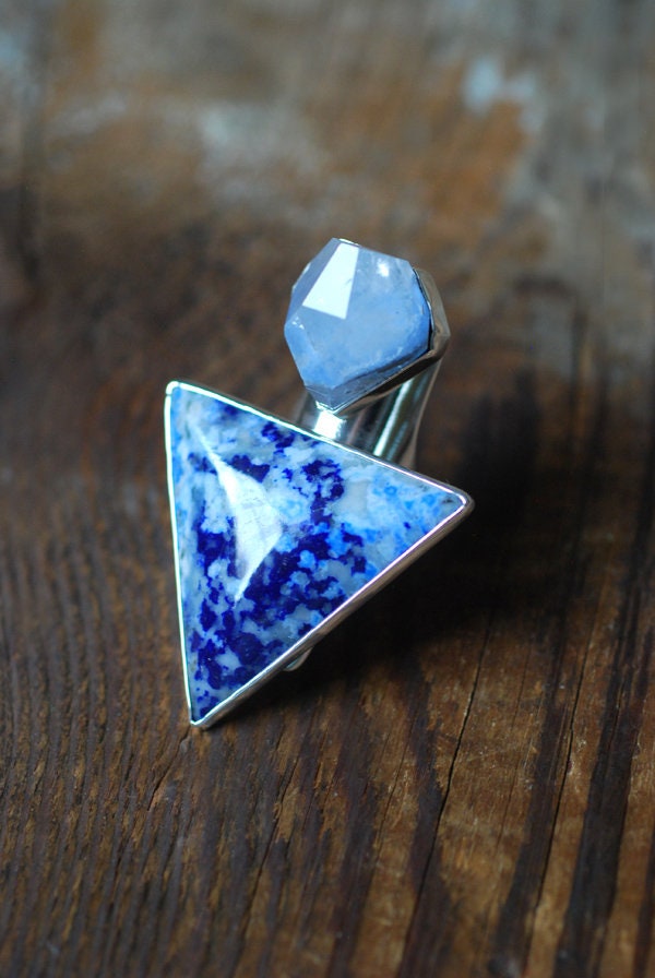 Azure Star Ring Collector's Lapis And Dumortierite