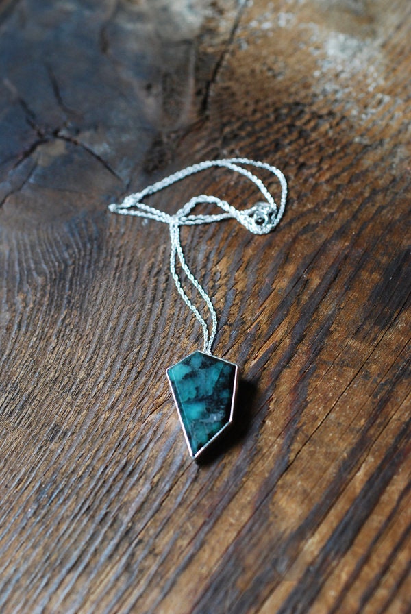 Raw Emerald Trapiche Pendant