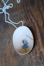 Grow Necklace Dendritic Landscape Agate