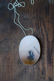 Grow Necklace Dendritic Landscape Agate