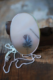 Grow Necklace Dendritic Landscape Agate