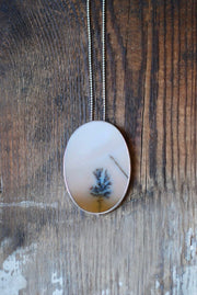 Grow Necklace Dendritic Landscape Agate