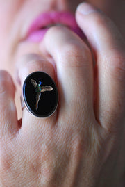 Phoenix Rising Ring Vintage Intaglio