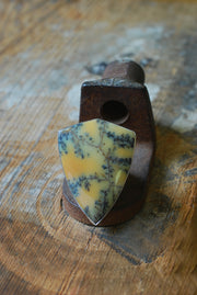 Wildflower Sunset Ring Rare Dendritic Opal