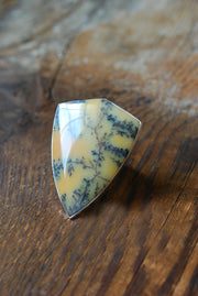 Wildflower Sunset Ring Rare Dendritic Opal