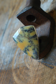 Wildflower Sunset Ring Rare Dendritic Opal